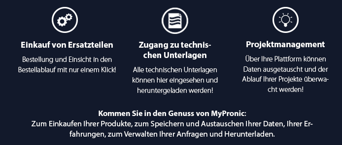 Pronic - Kommen Sie in den Genuss von MyPronic : Zum Einkau...