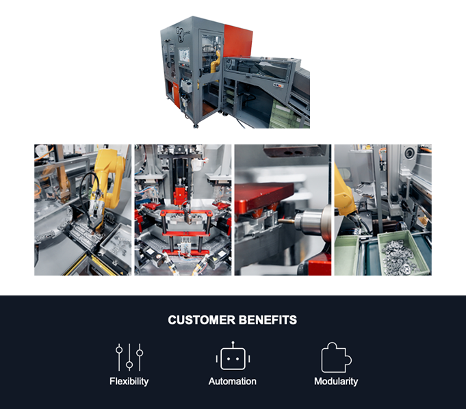 Pronic - MULTI-REFERENCE ROBOTIC CELL 
For tapping cas...